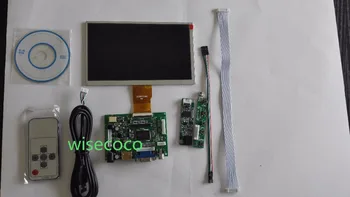 

Hdmi VGA control board 7 inch lcd monitor display with touch panel 5pcs/lot