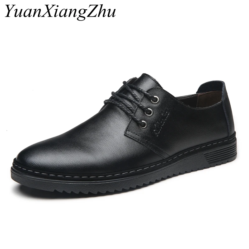 

Genuine Leather Shoes Men Brand Footwear Non-slip Fashion Men's Casual Shoes Male High Quality Simple Stylish Oxford Men Shoes