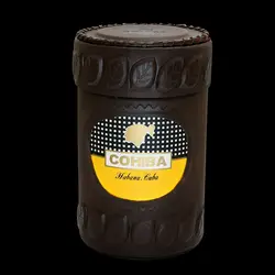 COHIBA гаджеты большой Ёмкость Кофе кожа Cedar Wood подкладка кубинский cgar jar Футляр Мини хьюмидор w/гигрометр увлажнитель