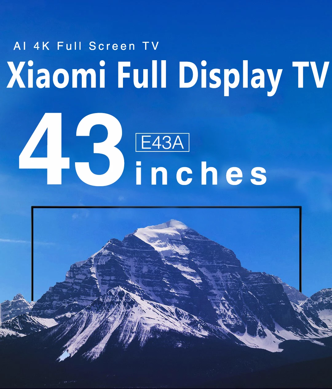 Xiaomi ТВ 43 дюйма E43A без полей Full HD Экран ТВ набор для приготовления чая 1 Гб+ 8 Гб карта памяти Анти-статический AI голосовых Управление Dolby звук DTS