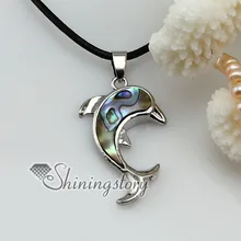 Дельфин морской Абалон seashell мать жемчужный морской раковины кулон ожерелья 2013 ручной работы ювелирные изделия