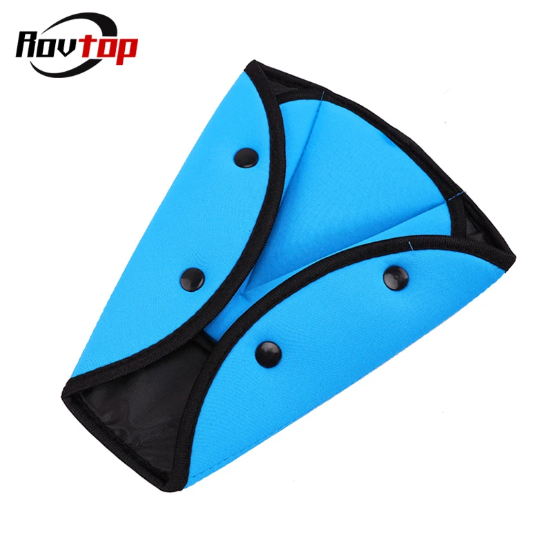 

Rovtop Car Seat Belt Safety Adjuster Cover Adjustable Triangle Safety Seat Belt Pad Clips for Baby Kids Children Car Styling Z2