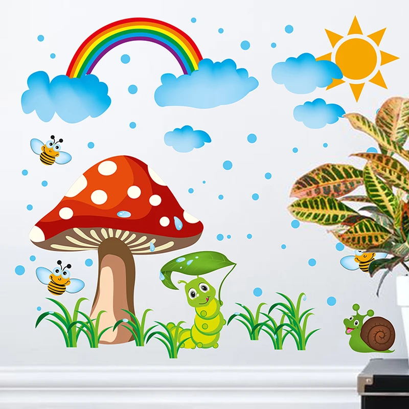 rainbow nursery wall stickers