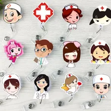 1 шт. милый выдвижной Бейдж катушка для идентификационной Карты студента, медсестры, участника выставки имя карты бейдж держатель канцелярские принадлежности