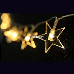 Батарея 1,5 м/3 м светодио дный декоративные огни строки звезды сказочных огней для Свадебная вечеринка окна Шторы новогодние гирлянды