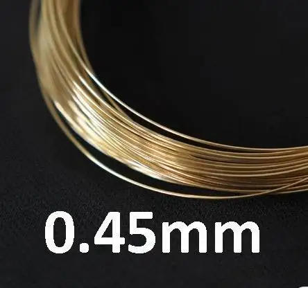 0,45 мм/0,5 мм/0,6 мм/0,7 мм/0,8 мм позолоченная проволока высокого качества Ювелирная проволока для рукоделия Золотая поданная Ювелирная фурнитура 4,5 м/лот(MS1477 - Цвет: 0.45mm