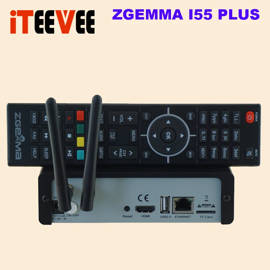 4K UHD IPTV Box ZGEMMA i55 1500 МГц четырехъядерный Linux OS E2 H.265/HEVC Multistream со встроенным WiFi