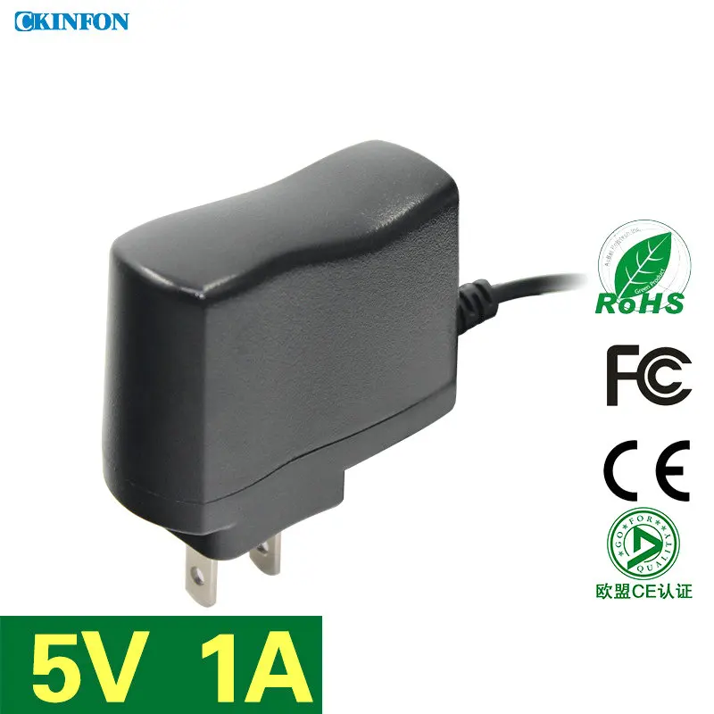 50 шт./лот 5V1A Малый мощность США Plug адаптер питания модем Сфигмоманометр зарядное устройство IC программа