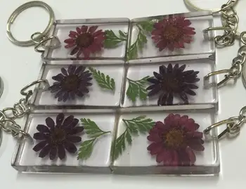 

Free Shipping 14 pcs classical purple Sunflower beautiful Decoration Keychain