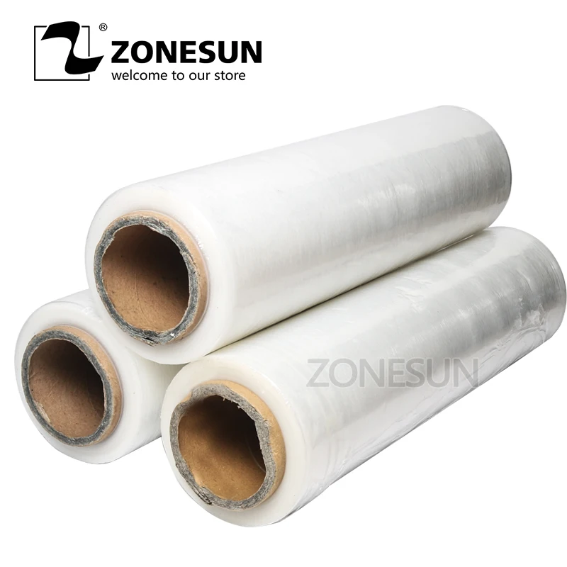 

ZONESUN Micron Stretch Wrap,Plastic Stretch Film,Black Hand Pallet Shrink Wrap Factory