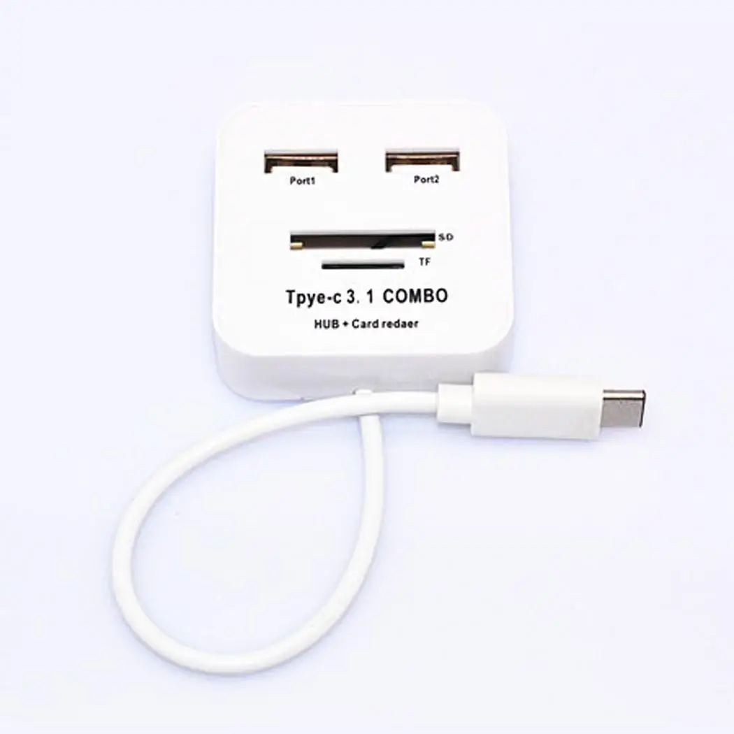 Многофункциональный двойной usb порт высокоскоростной кардридер type-C и концентратор 3,1 для телефона, для компьютера