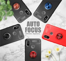 

For Xiaomi MI 8 8 SE Car Holder Case Luxury Soft Silicone Magnetic Ring TPU Case For MI 8 Lite 8 Explorer Back Cover Coque Capa