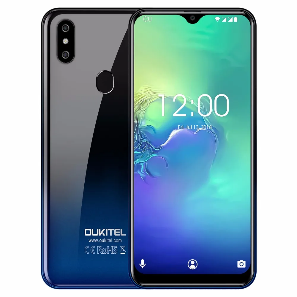 OUKITEL C15 Pro 2 Гб 16 Android 9,0 мобильный телефон MT6761 отпечатков пальцев уход за кожей лица ID 4 г LTE смартфон 2,4 г/5 Wi Fi капли воды экран