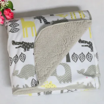 Baby blankets 2017 new thicken double layer coral fleece infant swaddle bebe envelope wrap newborn baby bedding blanket