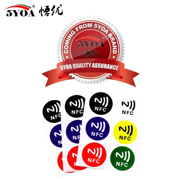 6pcs/lot NFC Tags Stickers NFC213 Label Rfid Tag Card Adhesive  Key Tags llaveros llavero Token Patrol 4