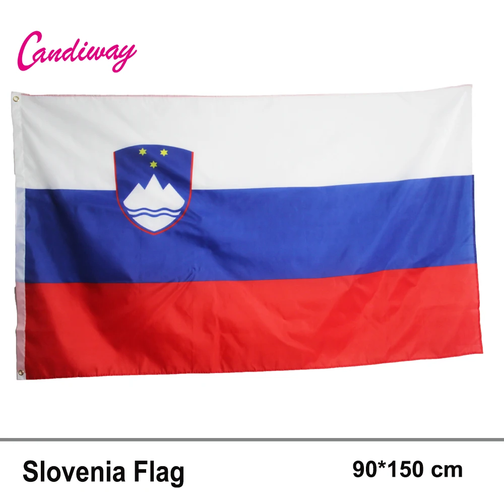 Free Shipping Large 3/' x 5/' High Quality 100/% Polyester Slovenia Flag