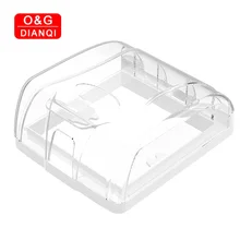 Plastic Wall Switch Waterproof Cover Box for 86type Wall Switch and Socket of Bathroom Kitchen Accessory Protective Box