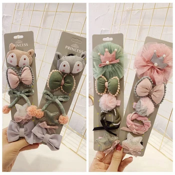 

New Baby Sweet Hair Accessories Girls Pink Headwear Cartoon Fox Bow Crown Kids Children Birthday Gifts Infants Hairpins Headband
