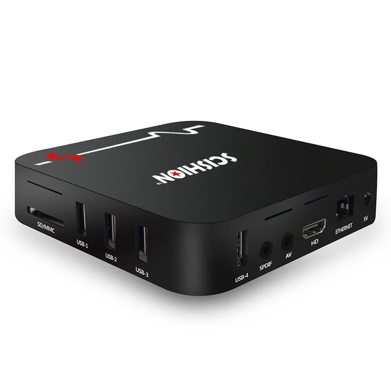 New SCISHION MODEL S Android 8.1 TV Box 2G RAM 16G ROM RK3229 Home Threater Support 4K H.265 2.4G WiFi Video PK TX3 voice tv box