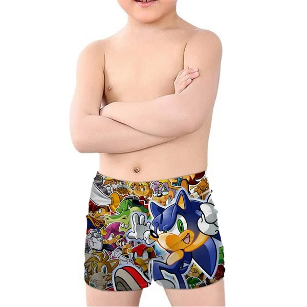 THIKIN бренд летний купальный костюм для детей шорты для маленьких мальчиков с изображением героев игры «детей Купальные шорты для купания Плавание одежда - Цвет: HMF008Z55