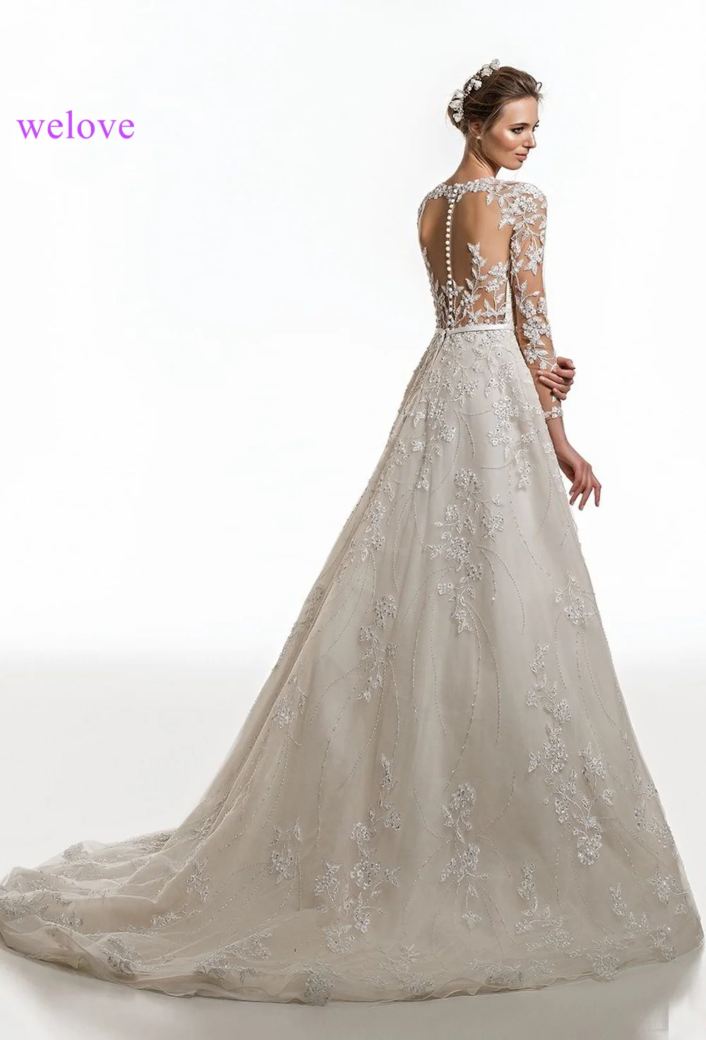Customized Wedding Dress 2019 New Korean Style Handmade Wedding