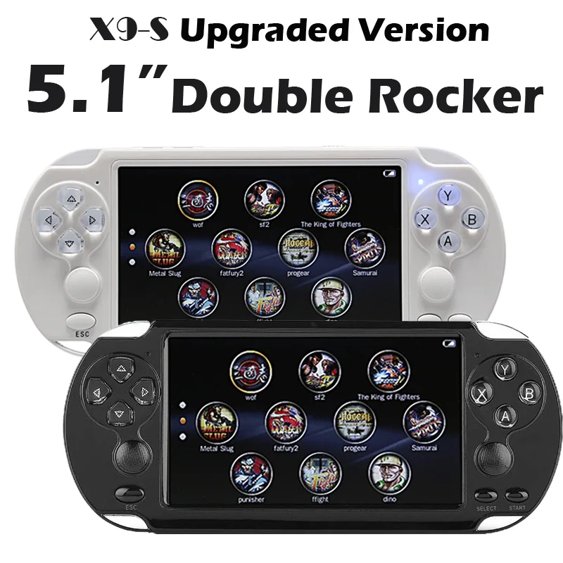 

X9 S X9-S Retro Portable Mini Handheld Game Console 8G 5.1inch Color LCD Screen 1000+ Games Kid Video Handheld Game Player on TV