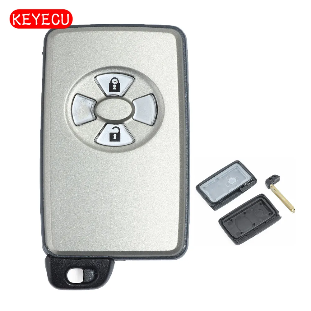 

Keyecu Smart Remote Car Key Shell Case 2 Button Fob for Toyota with Uncut Blade (Shell Only)