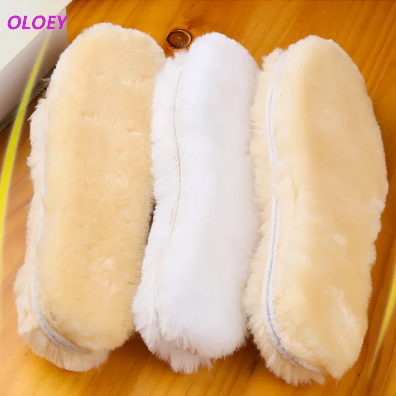 

Men Ms Winter warm insoles Sheepskin Insoles Cashmere Thermal Shearling Snow Boots Shoes Pads Wool Adult Winter Shoes