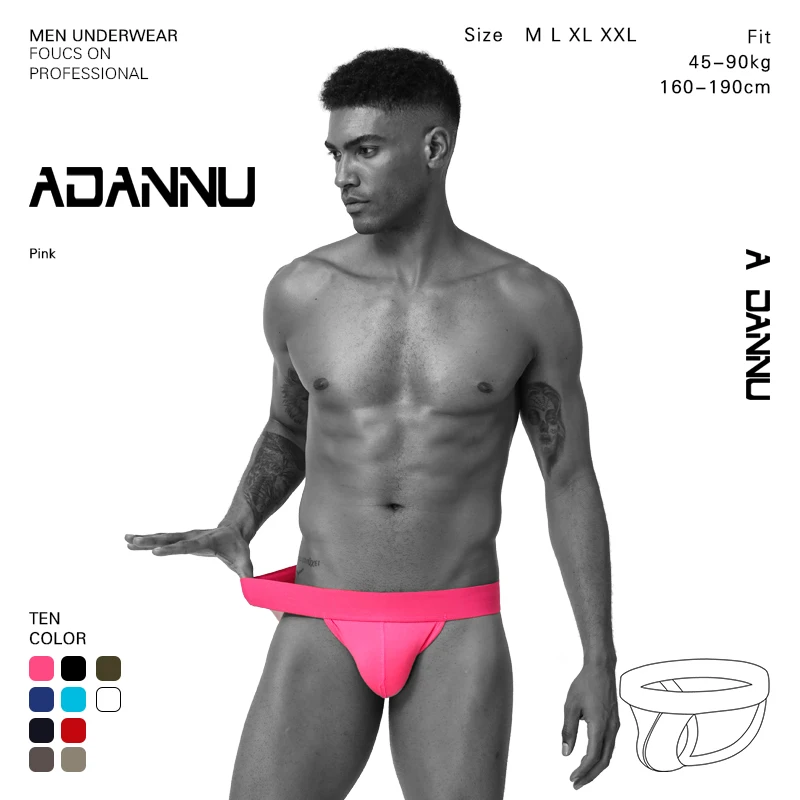 

Sissy Thong Translucent silp erotic cueca string ventilate Underwear Jockstrap Men String 11 color bikini BP.01