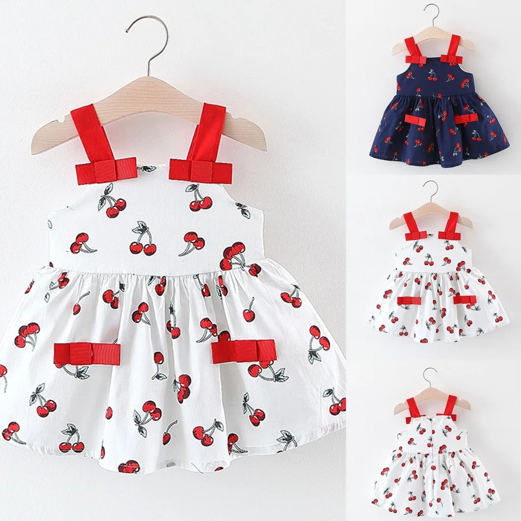 

Summer Baby Girls Dress Party Wedding Princess Dresses Kids Toddler Strap Clothes robe vestido verano bebe1-2 years Birthday