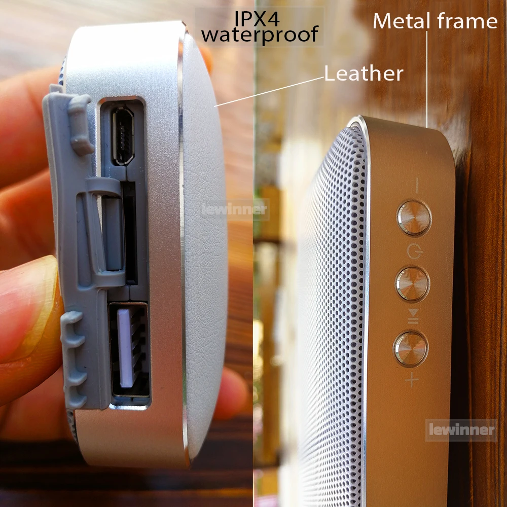 Lewinner BT205 Мини Bluetooth динамик Портативный беспроводной громкоговоритель звук