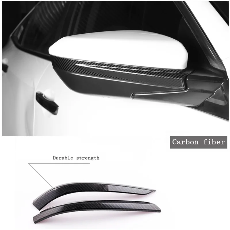 Auto Car Styling Stainless Steel Rearview Mirror Trims Stickers For Honda Civic 10th Civic Accessories - Название цвета: Carbon Fiber