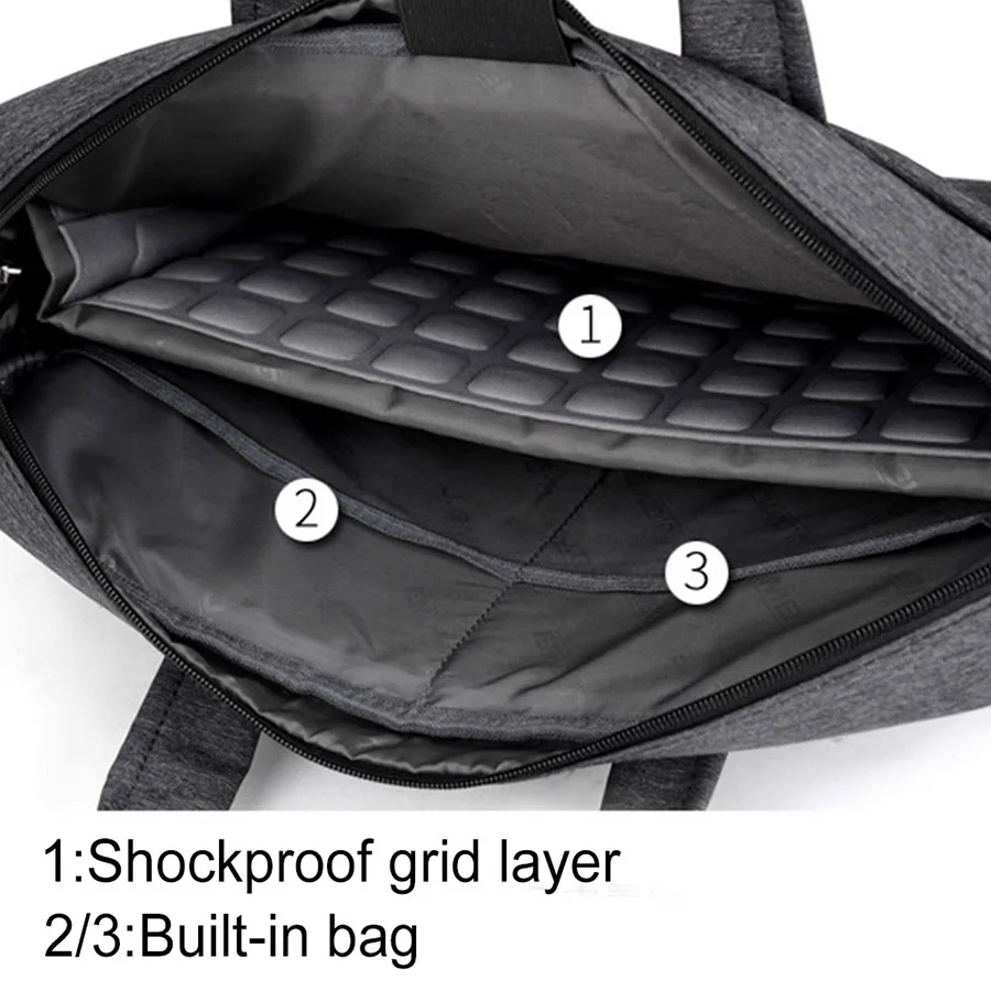 Universal Laptop Bag 13 14 15.6 inch Waterproof Nylon Sholder Bag for Macbook Air Pro Lenovo ASUS Dell HP Notebook Handbag Case (27)