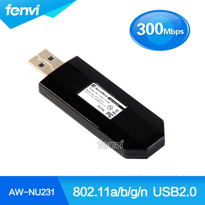 Mini 300Mbps USB WiFi WIreless 802.11a/b/g/n Dongle Adapter AzureWave AW-NU231 USB Wi-Fi Adapter better LG AN-WF100