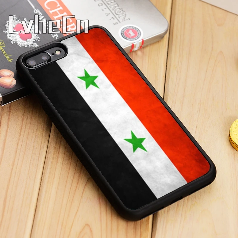 LvheCn чехол для телефона с сирийским флагом iPhone 5 6 s 7 8 plus 11 12 Pro X XR XS Max Samsung Galaxy S6 S7 edge S8