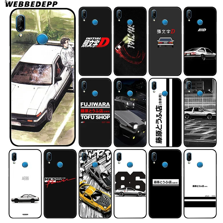 WEBBEDEPP original D AE86 мягкий чехол для Huawei P30 P20 Pro P10 P9 Lite 2017 P Smart 2019 и Nova 3 3i Y9 |