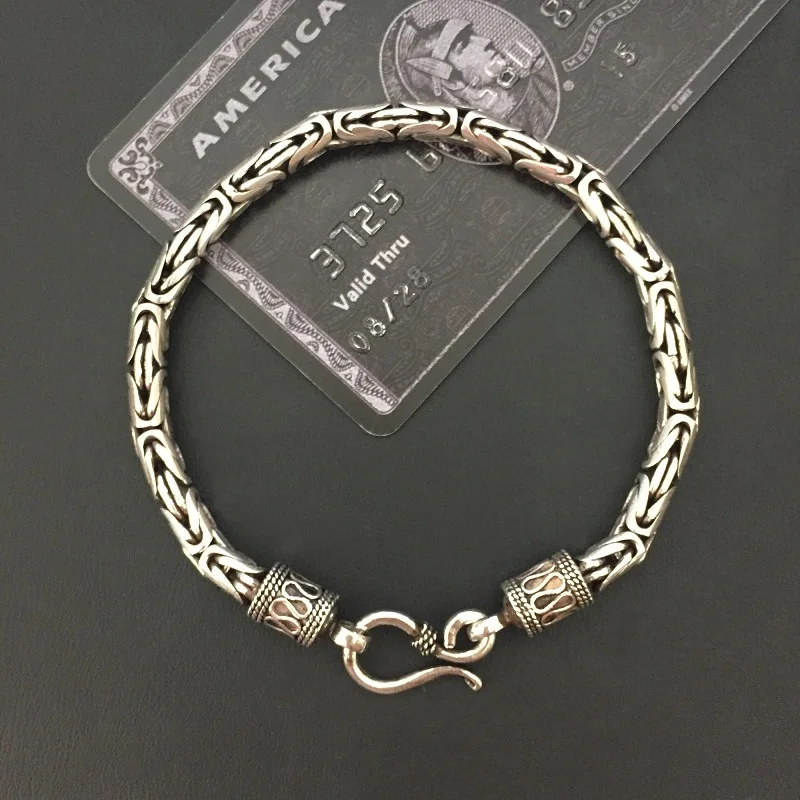 Bracelet Jonc argent maille tressée style chic et pas cher