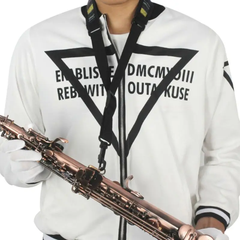 

Saxophone Neck Strap Sax Soft Padded For Alto Tenor Baritone Soprano woodwind Accessory