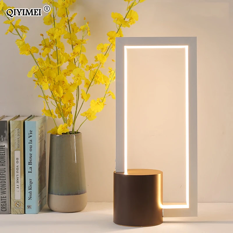 

Modern LED Table Lamps Bedside Desk Light For Bedroom Reading Study Living Room Abajur Candeeiro De Mesa White Coffee Lighting
