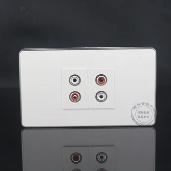 

120MM Wall Face Plate 2 Ports AV Audio Video Outlet Socket Assorted Panel Faceplate
