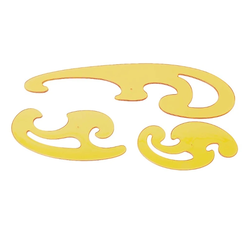 

3Pcs/Set French Curve Template Ruler Drawing Drafting Tailor Designer Supply Tool Drop Ship