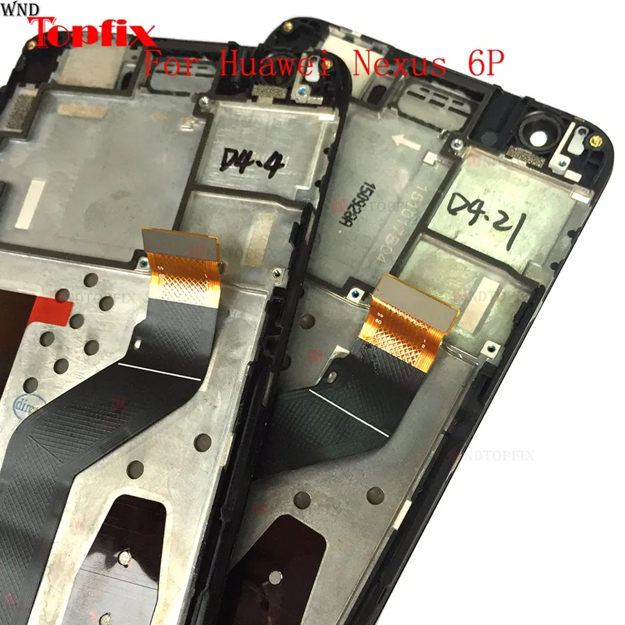 100%Tested Original For Huawei Nexus 6P AMOLED Display Touch Screen With Frame 5.7Inch LCD Assembly Replacement For Nexus 6P    (2)