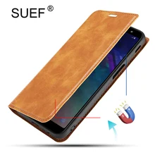 SUEF Luxury Vintga PU Leather Flip Cover Case For Oneplus 7 Pro 1+7 1+ 7 Pro Phone Bags With Magne Stand wallet Card