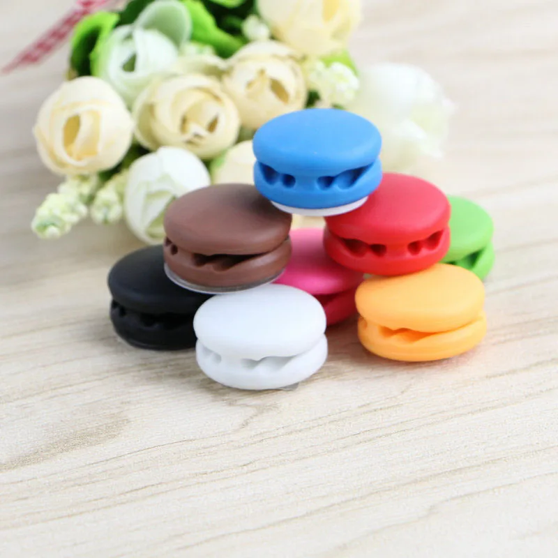 5 шт. милый защитный кабель для наушников Macaron проводный офисный стол органайзер