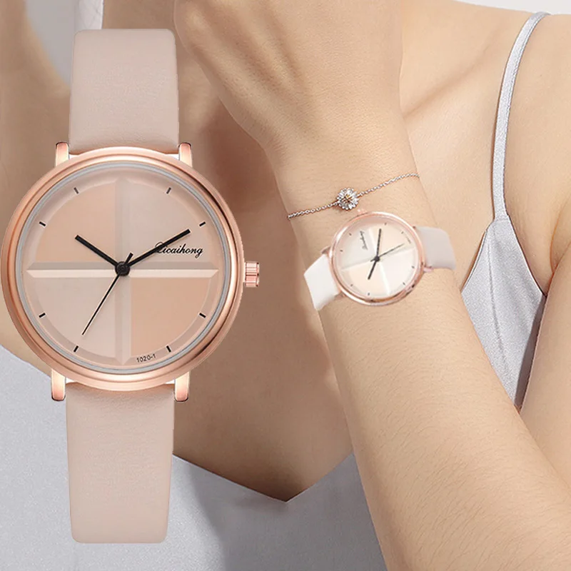

Exquisite Simple Style Women Watches Small Fashion Quartz Ladies Watch Drop shipping Top Brand Elegant Leather Bracelet Watches