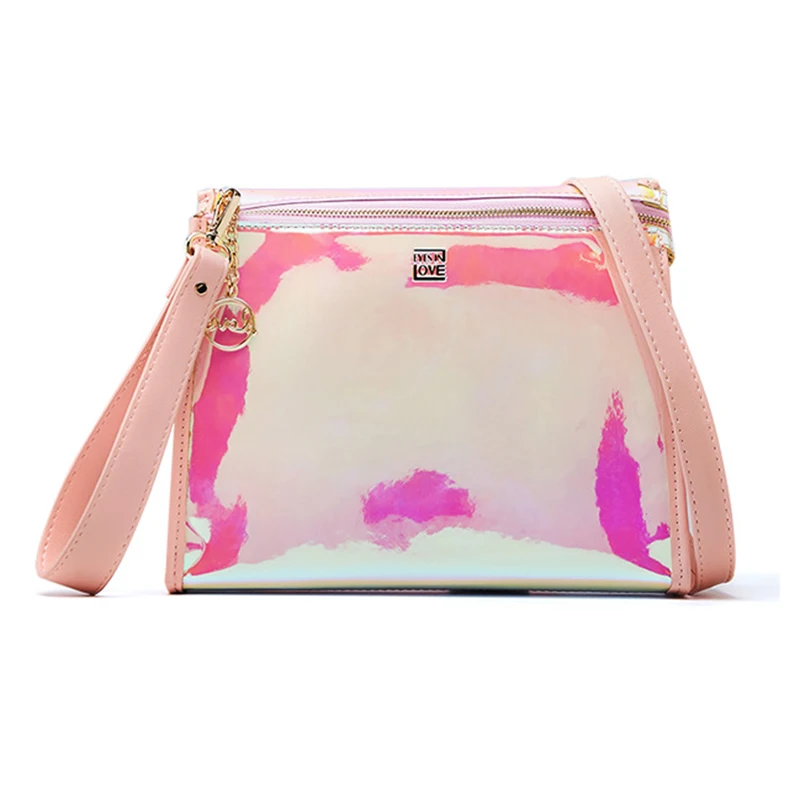

Women Shoulder Bag 2019 New Design Fashion Laser Transparent Crossbody Bags Messenger Shoulder Beach Bag