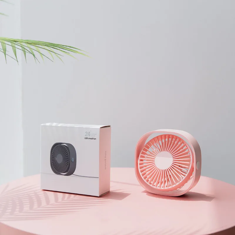 

BOMEINENG Desktop USB Mini Fan with 360 Degrees Rotation 3 Gears Silent Natural Wind Handheld Air Cooling Fan 5V for Computer