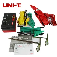 UNI-T UT521 LCD Digital Earth Ground Resistance Voltage Meter Tester 0-200V 0-2000 ohm victor vc4105a lcd digital earth resistance tester ground resistance voltage meter lightning rod measuring instrument tools