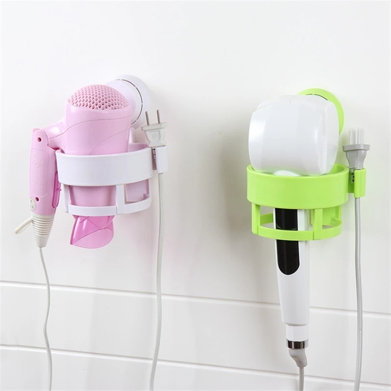 

1pc Plastic Hair Dryer Drier Comb Holder Multifunctional Hair Drier Organizer Bathroom Shelves Home Storage Rack Space Saver