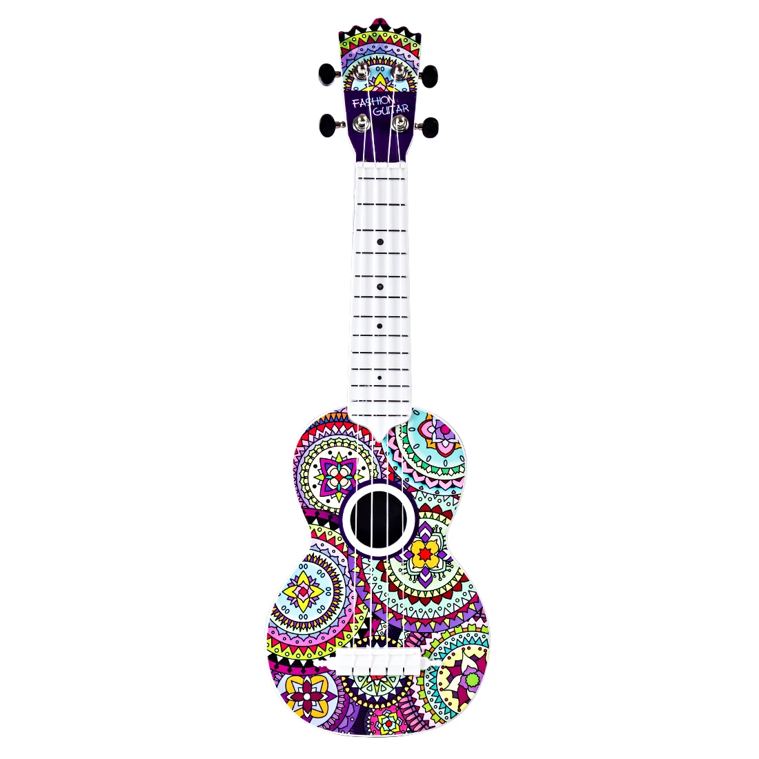

Rowsfire 21 Inches Children Guitar Type Ukulele Early Educational Musical Instruments Toys Learning Skills Kits